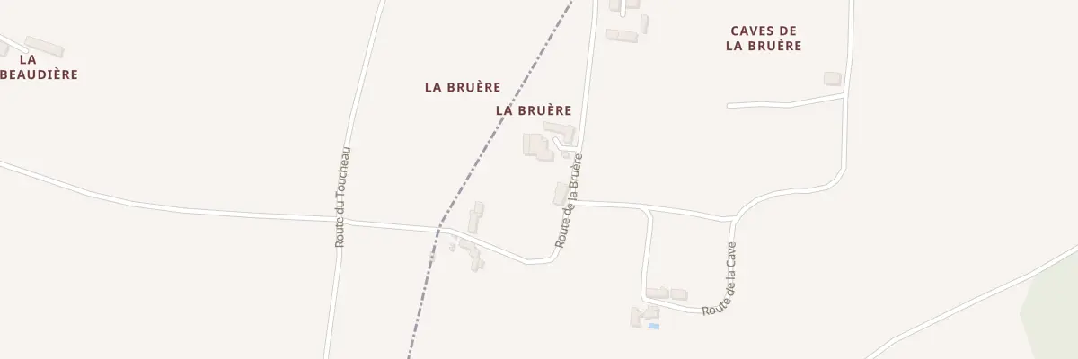 Plan du 196 Rte de la Bruère à Vernoil-le-Fourrier
