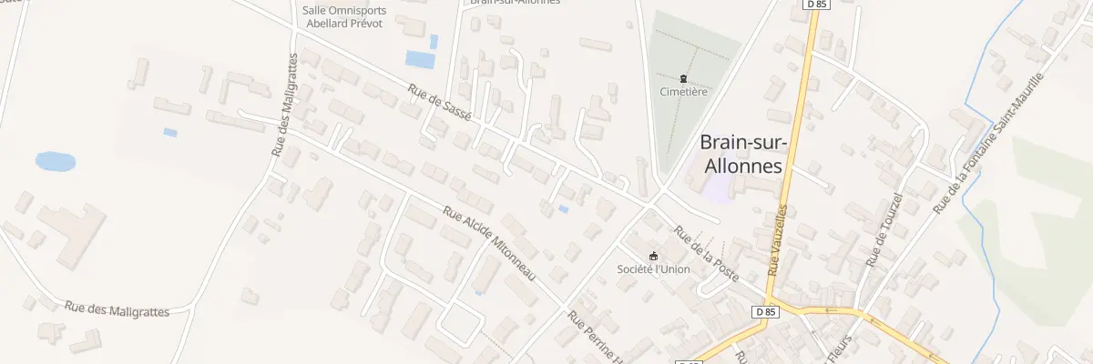 Plan du 5 Rue de Sassé à Brain-sur-Allonnes