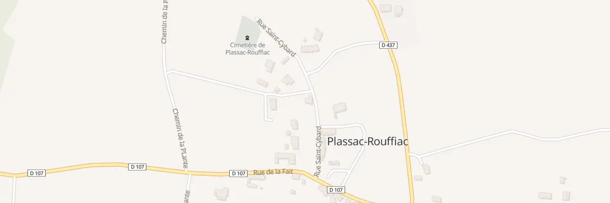 Plan du 5005 Le Bourg à Plassac-Rouffiac