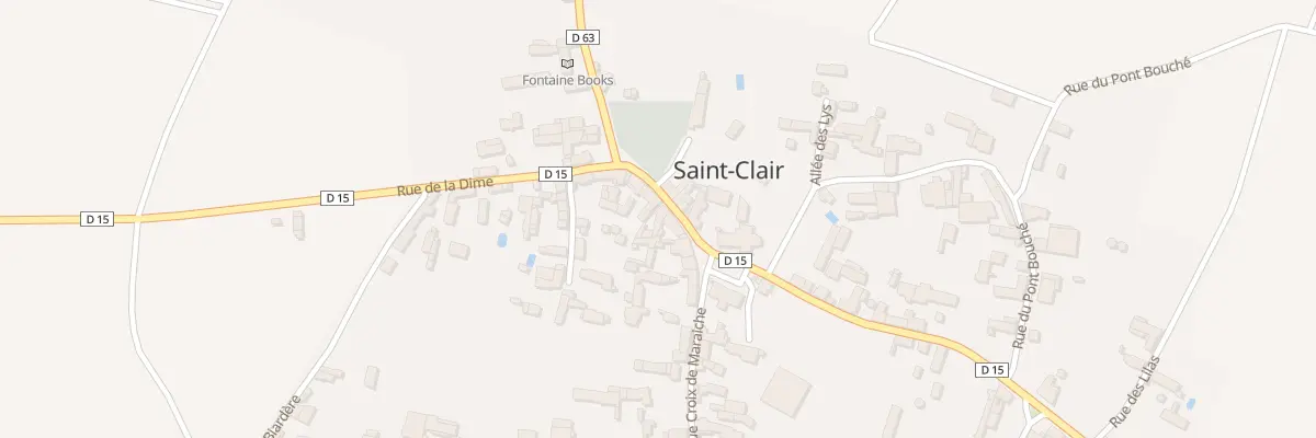 Plan du 3 Rue de la Dime à Saint-Clair