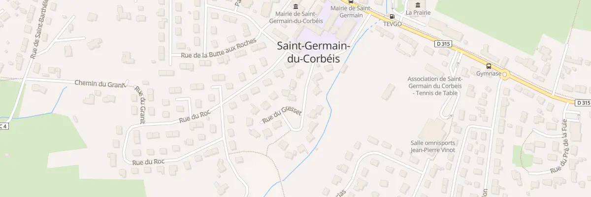 Plan du 6 Rue du Gresset à Saint-Germain-du-Corbéis