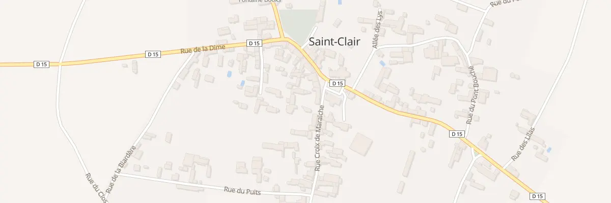 Plan du 4 Rue Croix de Maraiche à Saint-Clair