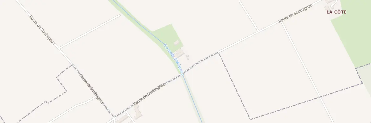 Plan du 3 Rte de Soubagnac à Labatut-Rivière