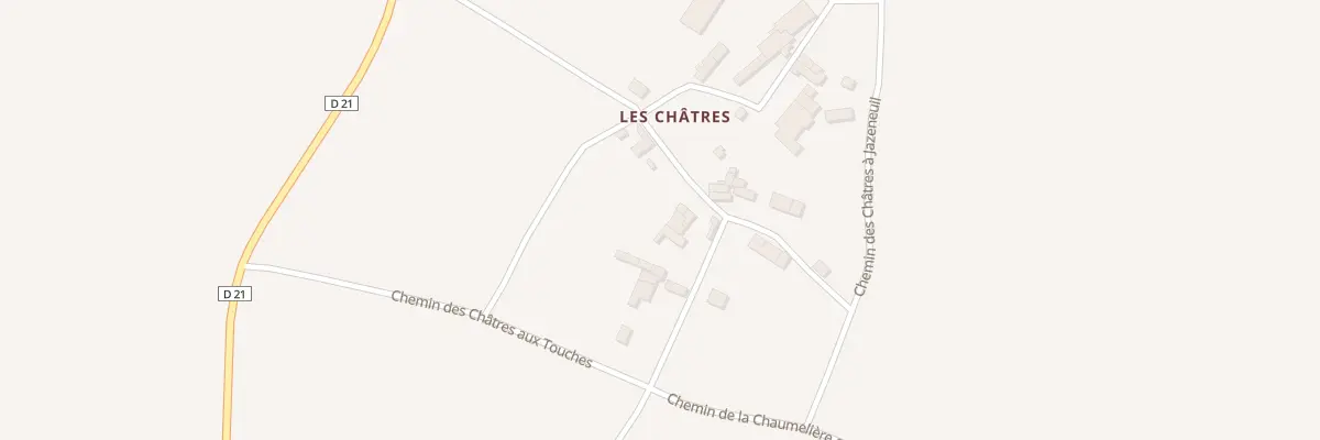 Plan du 5190 Les Chatres à Jazeneuil
