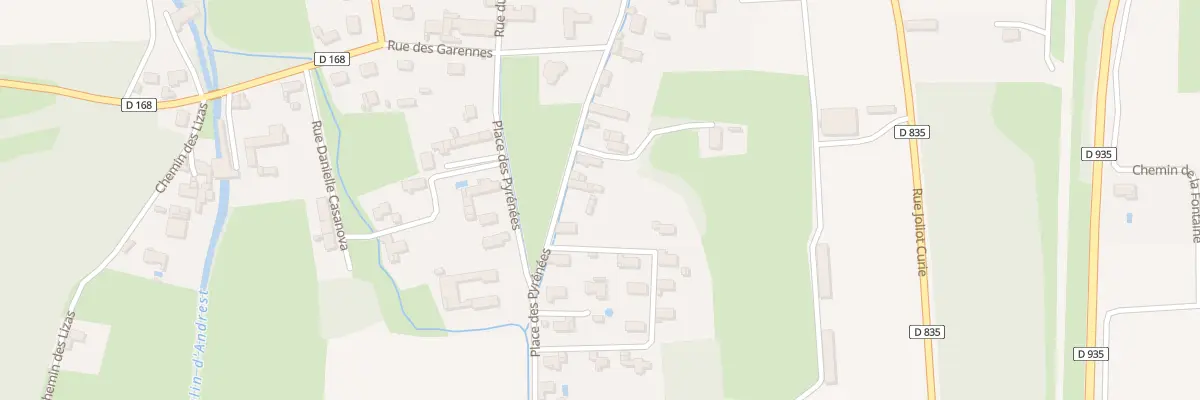 Plan du 7 Pl des Pyrénées à Andrest