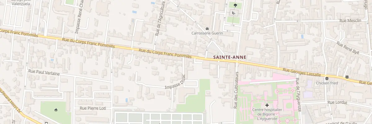 Plan du 15 Rue Corps Franc Pommies à Tarbes