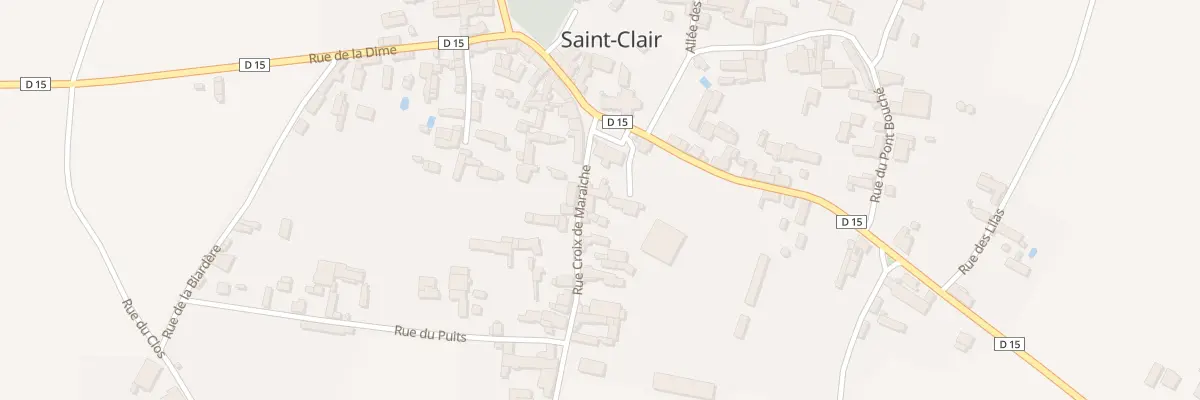 Plan du 1 Rue Croix de Maraiche à Saint-Clair