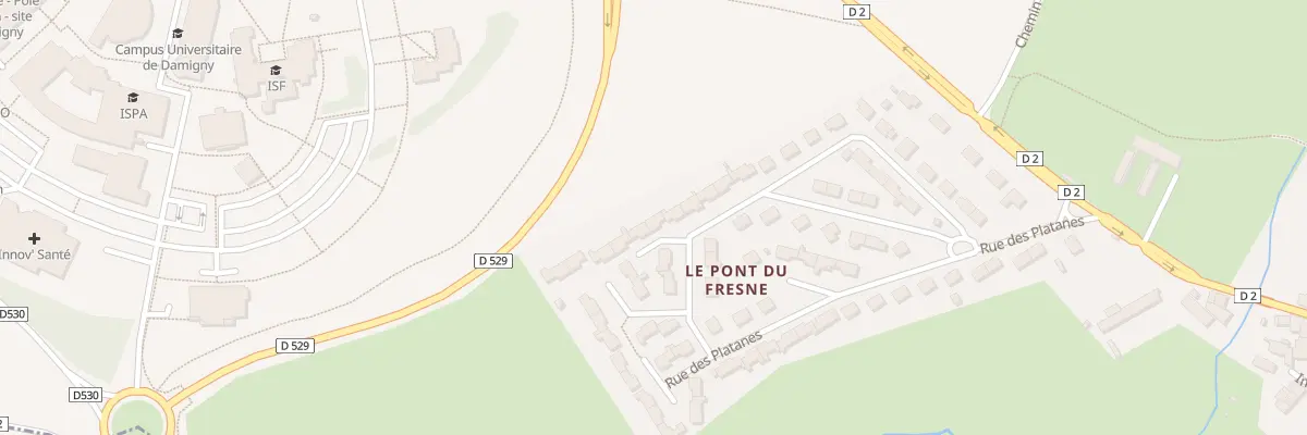 Plan du 20 Rue des Marronniers à Damigny