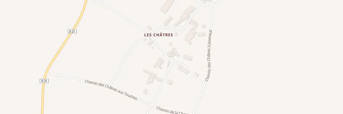 Plan du 7 Rue des Châtres à Jazeneuil