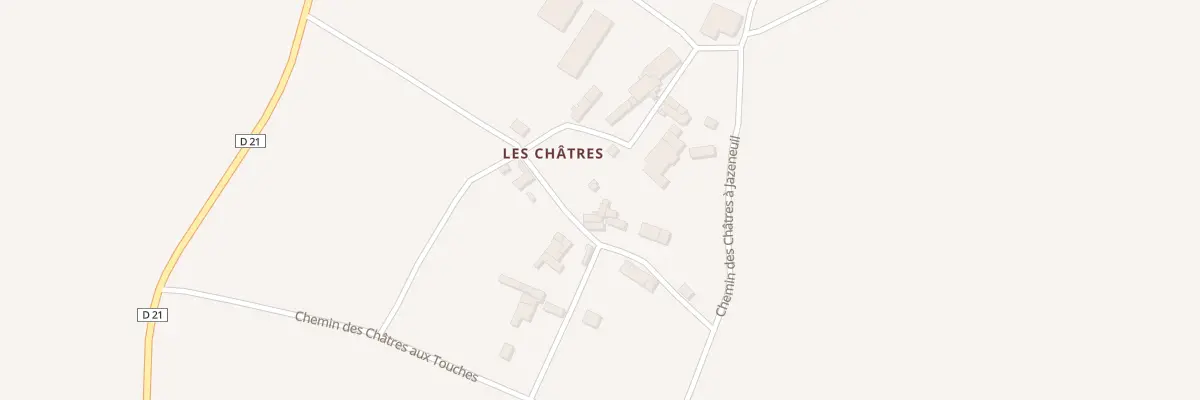 Plan du 5 Rue des Châtres à Jazeneuil