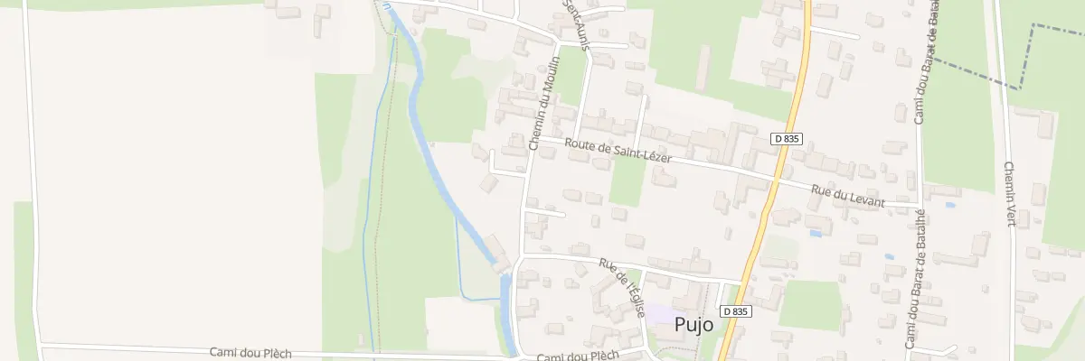 Plan du 15 Rte de St Lezer à Pujo