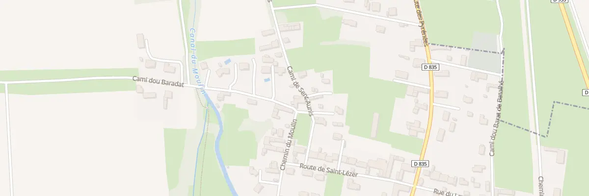 Plan du 2 Cami Dou Baradat à Pujo