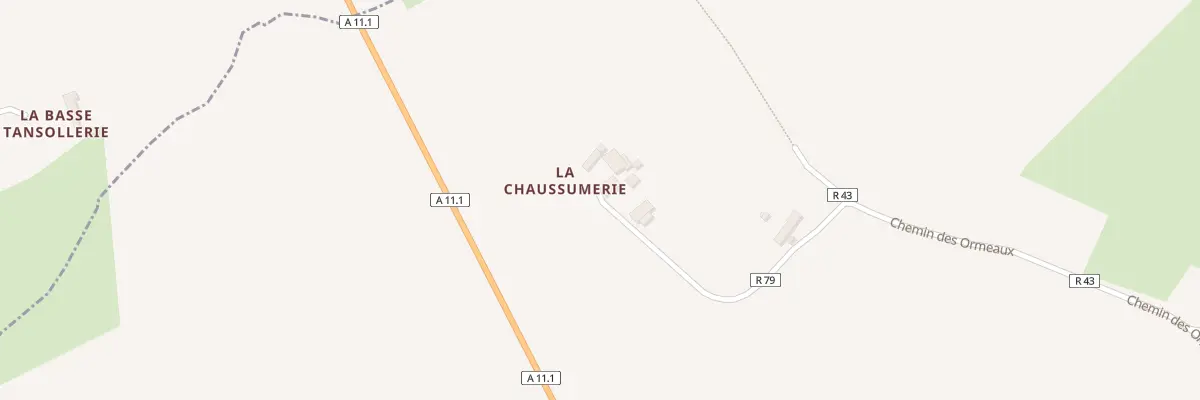 Plan du 14 Rte de la Croix Rousse à Louplande