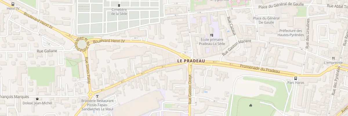 Plan du 9 Rue Sainte-catherine à Tarbes