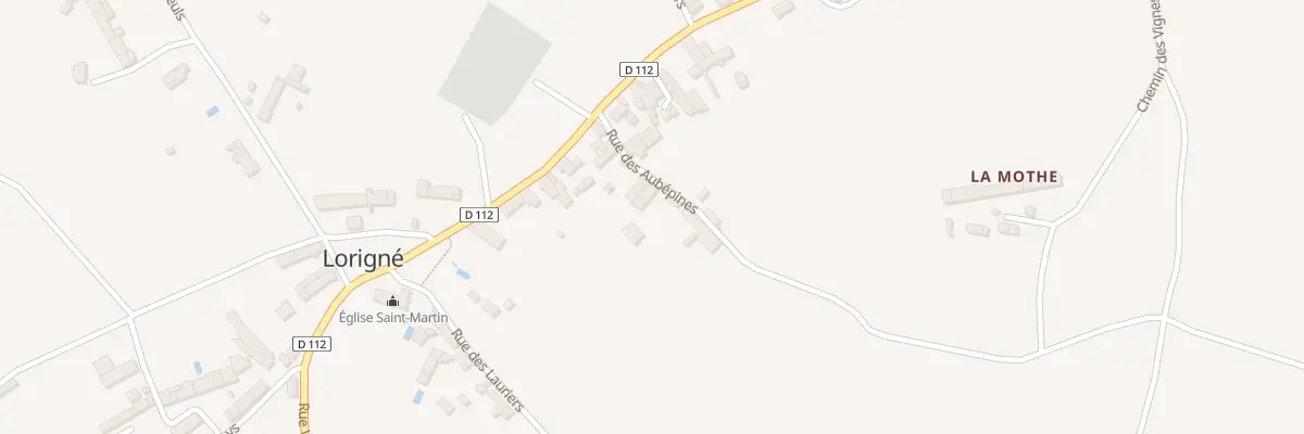 Plan du 4 Rue des Aubépines à Lorigné