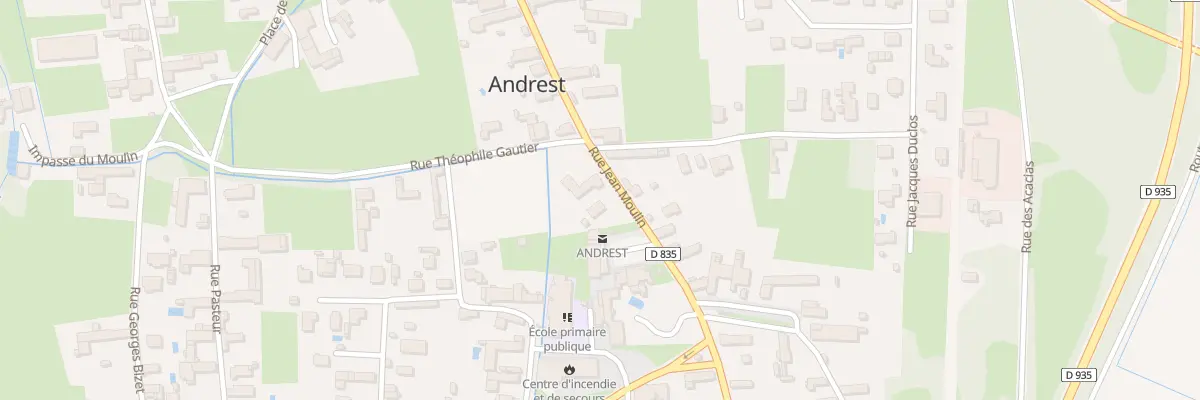 Plan du 1 Rue Jean Moulin à Andrest
