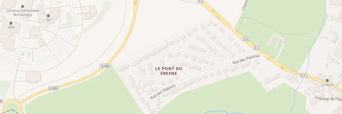 Plan du 11 Rue des Marronniers à Damigny