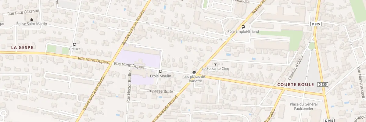 Plan du 6 Rue Henri Duparc à Tarbes