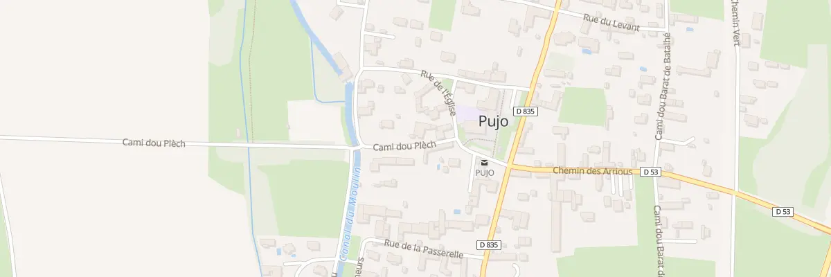 Plan du 4 Cami Dou Plèch à Pujo