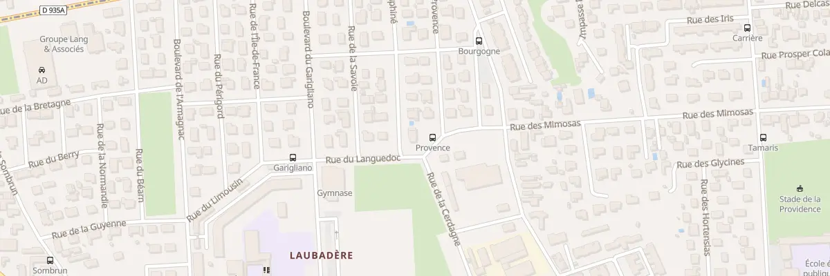 Plan du 2 Rue du Dauphiné à Tarbes