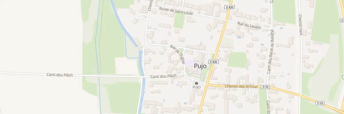 Plan du 17 Rue de l’Eglise à Pujo
