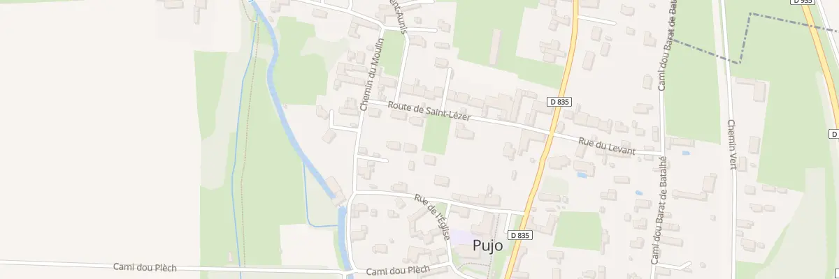 Plan du 4 Rue de l’Eglise à Pujo