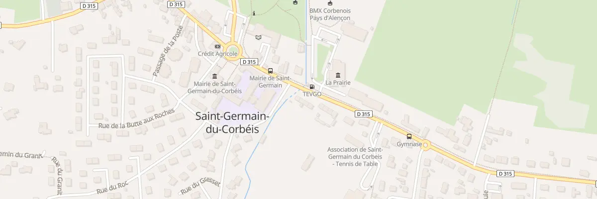 Plan du 36 Rue du Général Leclerc à Saint-Germain-du-Corbéis