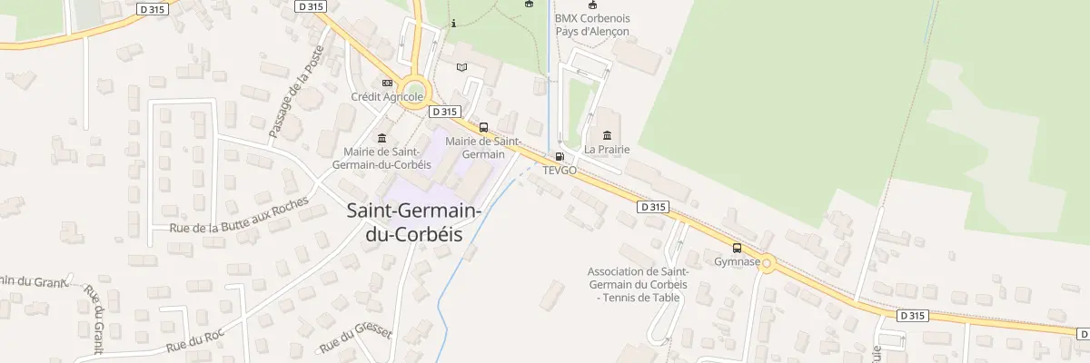 Plan du 38 Rue du Général Leclerc à Saint-Germain-du-Corbéis