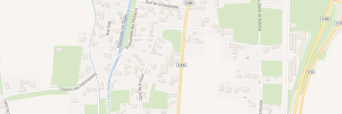 Plan du 70 Rte des Pyrénées à Pujo