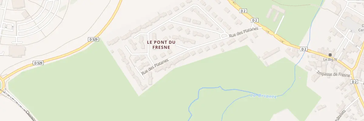 Plan du 23 Rue des Platanes à Damigny