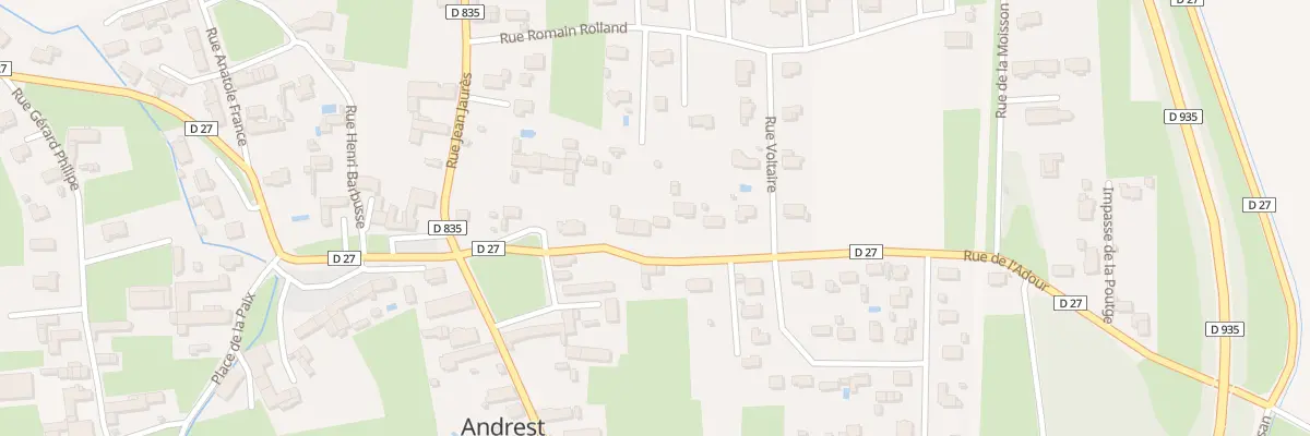Plan du 5 Rue de l’Adour à Andrest