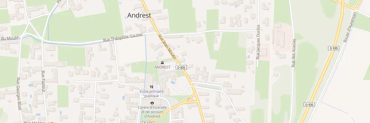 Plan du 4 Rue Jean Moulin à Andrest
