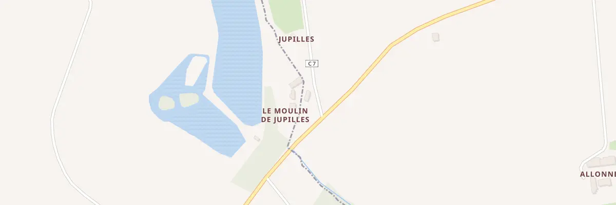 Plan du 1 Jupilles à Oisseau-le-Petit