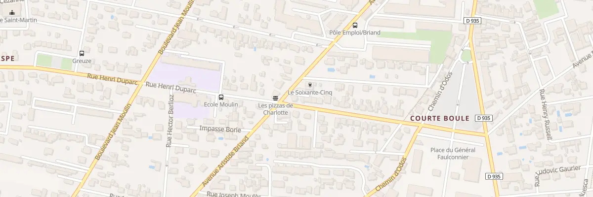 Plan du 33 Av Aristide Briand à Tarbes