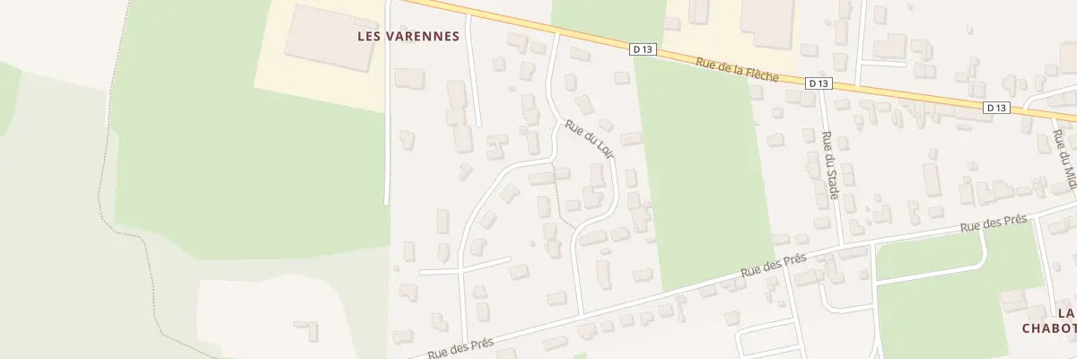 Plan du 3 Imp du Loir à Luché-Pringé
