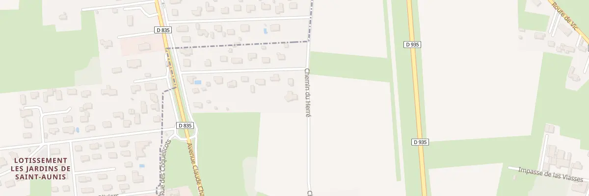 Plan du 2 Che du Herré à Camalès