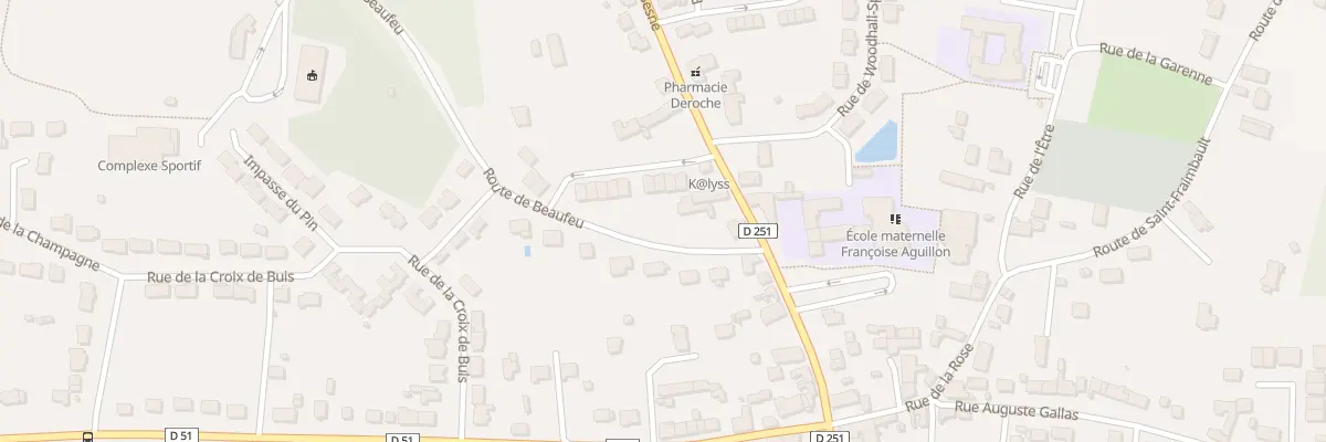 Plan du 2 Rte de Beaufeu à Roëzé-sur-Sarthe