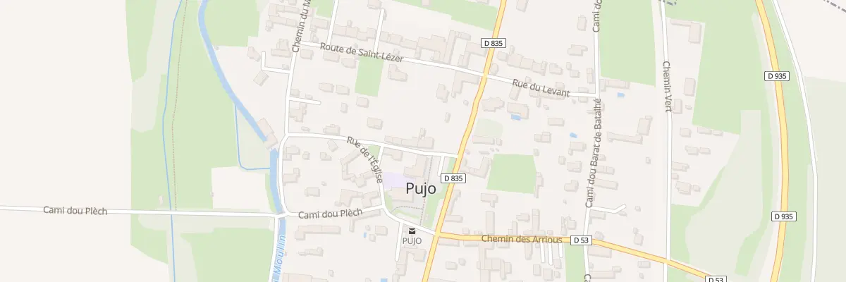 Plan du 2 Pl de la Mairie à Pujo