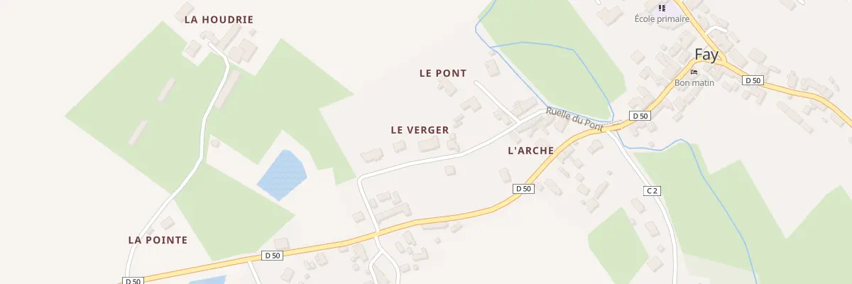 Plan du 14 Rle du Pont à Fay