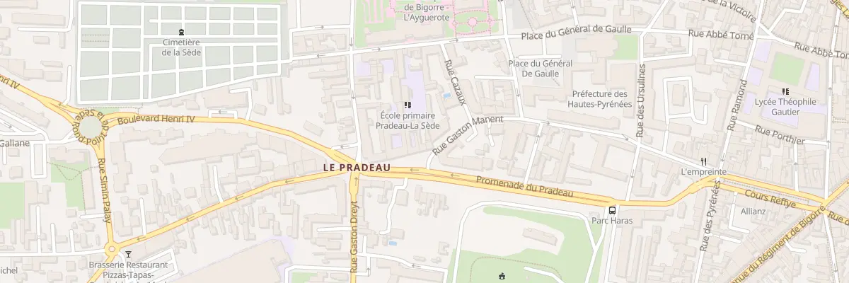 Plan du 22B Prom du Pradeau à Tarbes