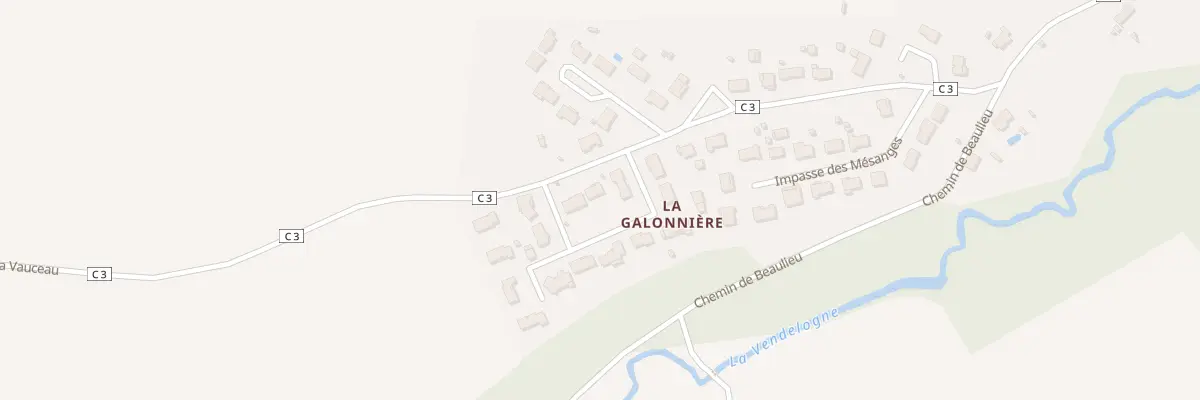 Plan du 22 Rte de la Vauceau à Ayron
