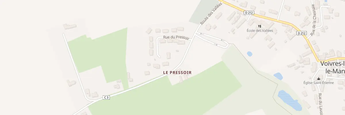 Plan du 9 Rue du Pressoir à Voivres-lès-le-Mans