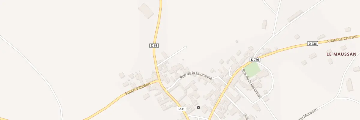 Plan du 12 Rue de la Boutonne à Tusson