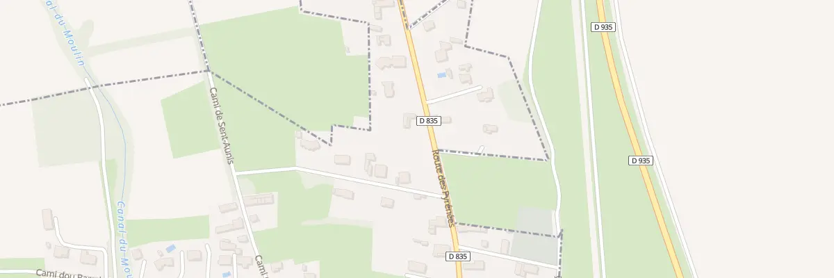 Plan du 34 Rte des Pyrénées à Pujo
