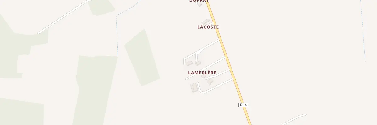 Plan du 5484 Lamerlere à Ladevèze-Rivière
