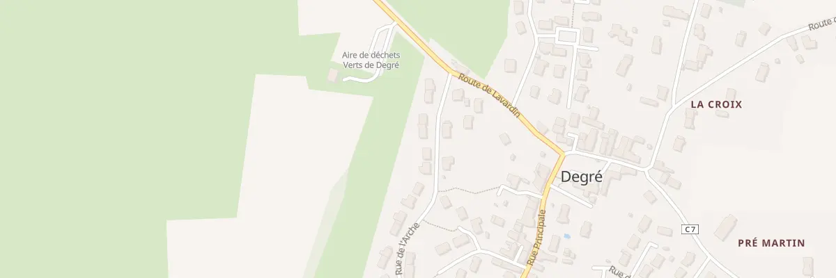 Plan du 7 Rue de l’Arche à Degré