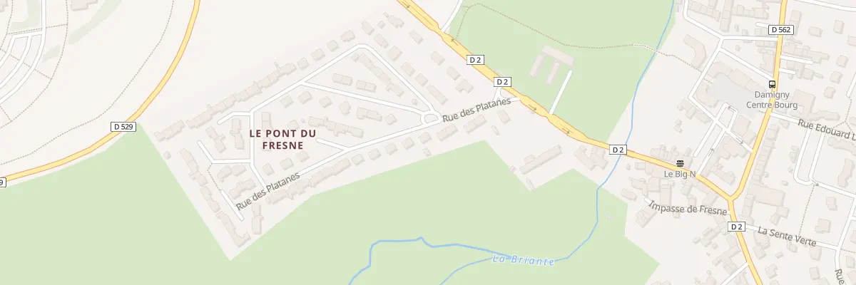 Plan du 11 Rue des Platanes à Damigny
