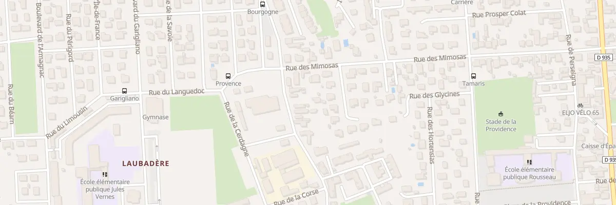 Plan du 22 Av de la Libération à Tarbes