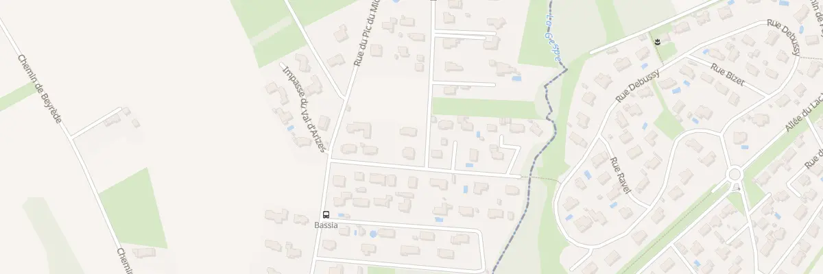 Plan du 24 Rue de l’Arbizon à Odos