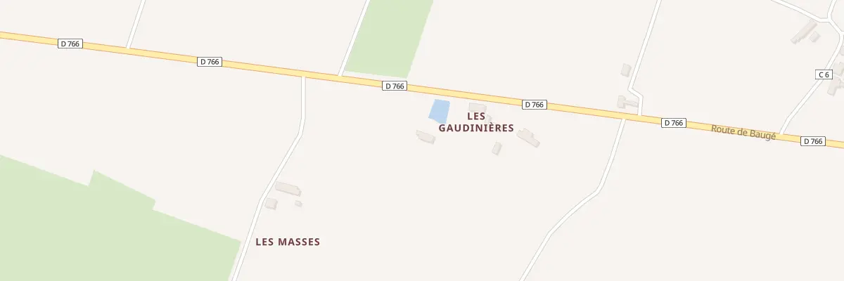 Plan du 3549 Rte de Bauge (Noyant) à Noyant-Villages